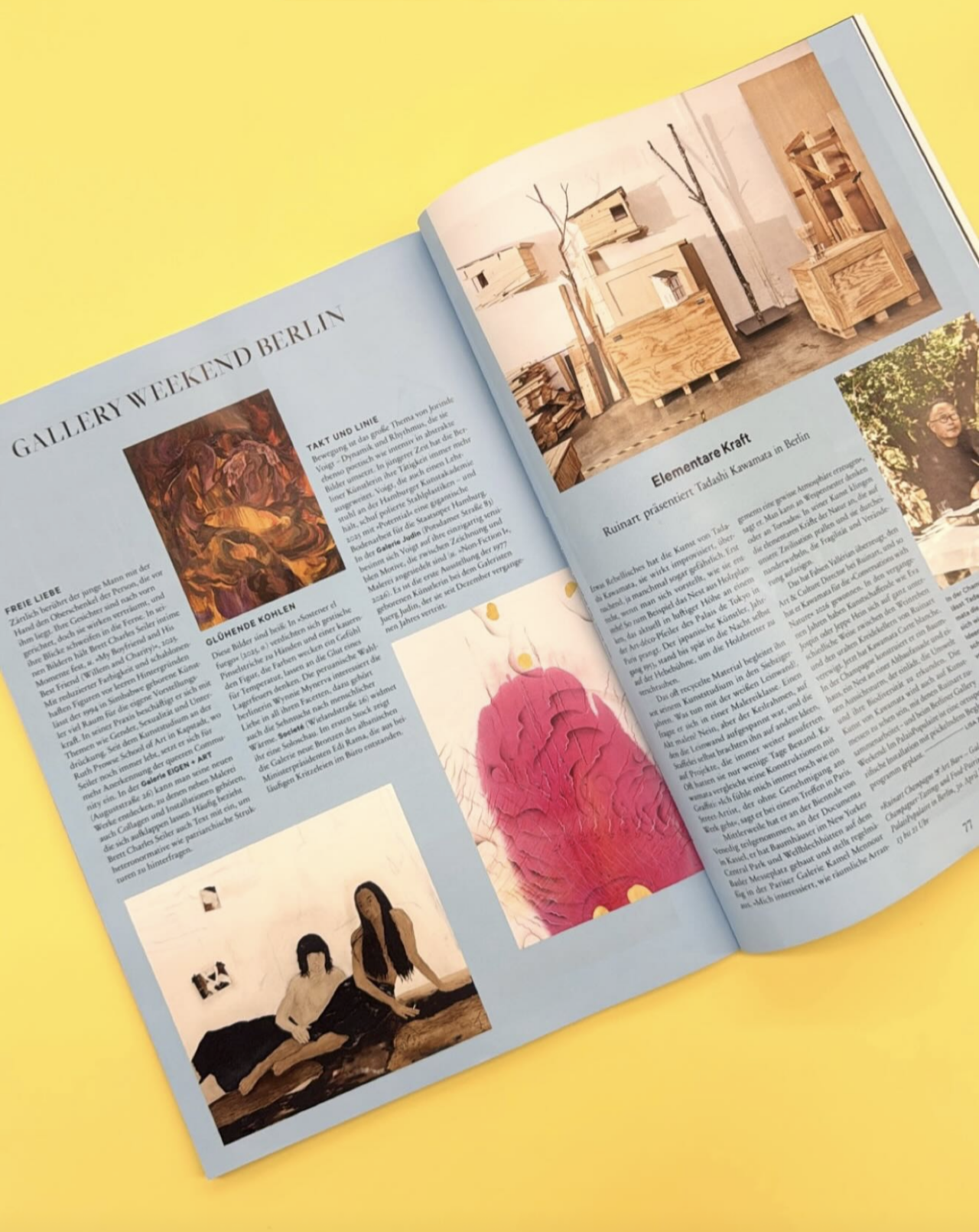 Jorinde Voigt - WELTKUNST Mai 2026 / Das Kunstmagazin der ZEIT