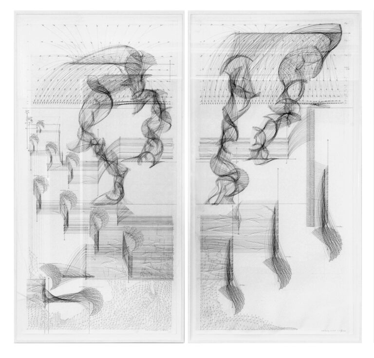 Jorinde Voigt - Puls, Interferenz, Adler, Popsong, Temperaturverlauf I-II (Diptychon), 2007