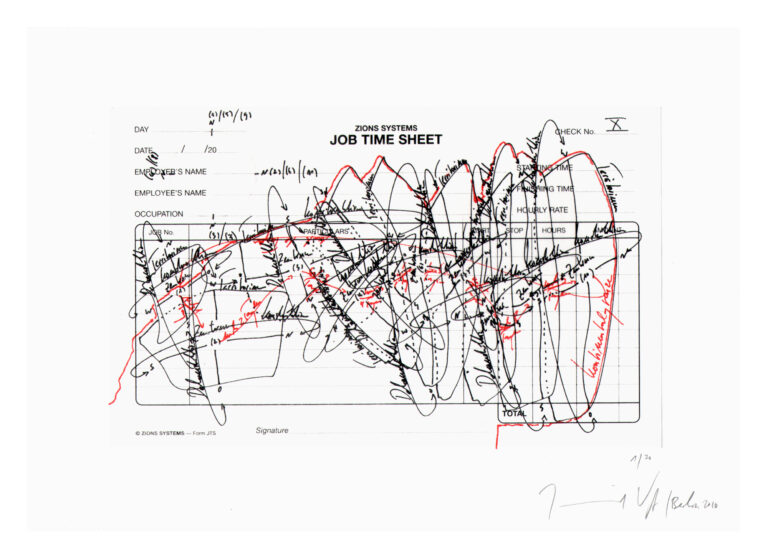 Jorinde Voigt - Edition JOB TIME SHEET Territorium/ Kontinentalgrenze I-X (Kunstverein Wiesbaden), 2010