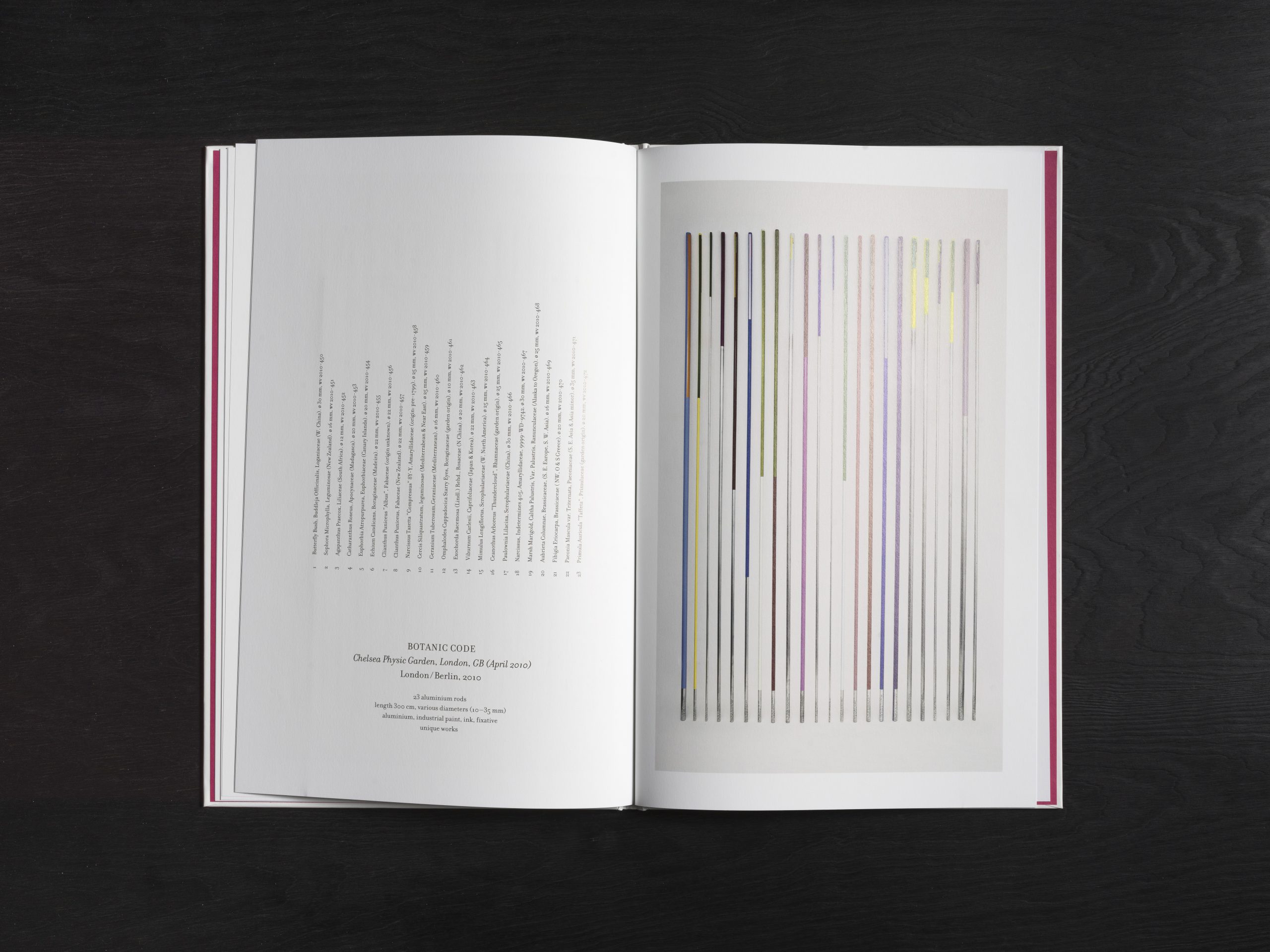 Jorinde Voigt – Botanic Code, Kienbaum Artists’ Books 2011 Edition, Editor: Jochen Kienbaum, Text: Jorinde Voigt, Language: German, total pages: 50, Publishing: Snoeck Verlagsgesellschaft, Köln ISBN: 978-3-940953-61-2, Price: €29,90.