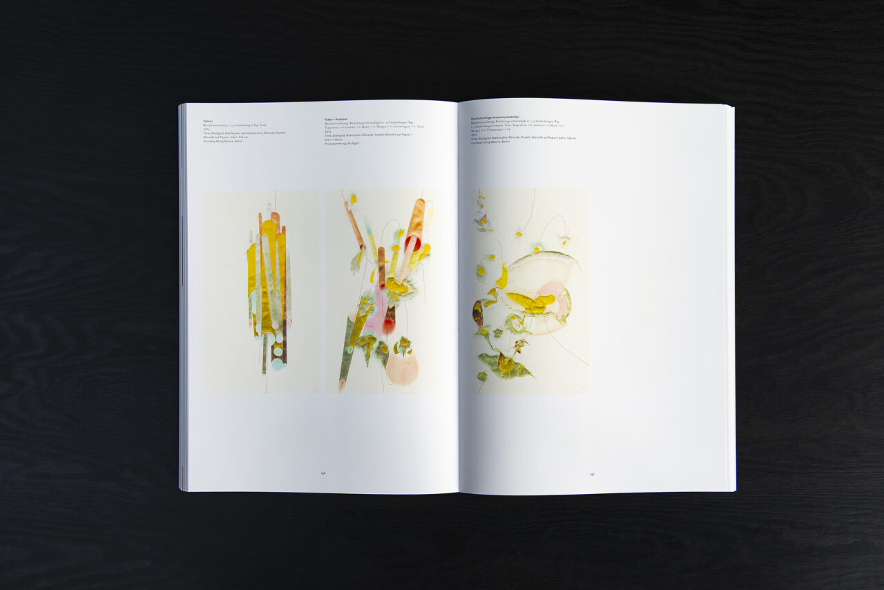 Jorinde Voigt – Now, Catalog on the occasion of the same entitled exhibition at Kunsthalle Krems, Austria, Editor: Julia Klüser und Hans-Peter Wipplinger, Text: Stephanie Damianitsch, Astrit Schmidt-Burkhardt, Language: English, German, total pages: 272, Publishing: Verlag der Buchhandlung Walther König, ISBN 978-3-901261-64-0, Price: €29,00. inside 7