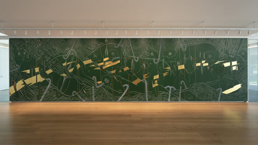 Installation view of The Vertical (2019) by Jorinde Voigt in the Menil Drawing Institute. The Menil Collection, Houston. Photo: Paul Hester Jorinde Voigt, "The Vertical" 28.09.2019 - 30.09.2020 Menil Drawing Institute. The Menil Collection, Houston; Texas, USA