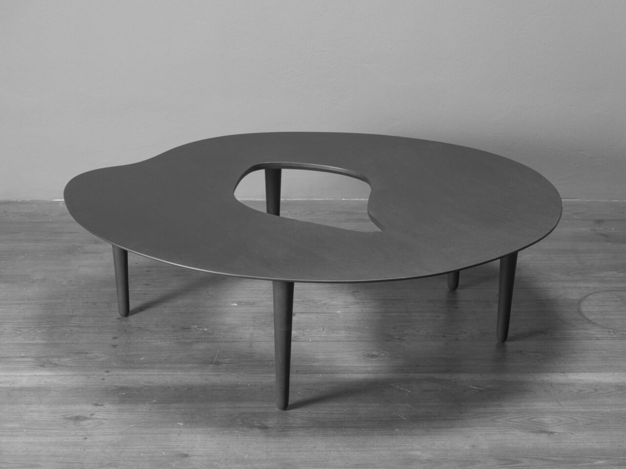 WV 2019-059 About Stability Scope Nr. 11 Jorinde Voigt Berlin 2019 42,5 x 136,5 x 113,5 cm Spruce, Whitewood, stain, hard wax oil Exhibition Copy Signed on plaque